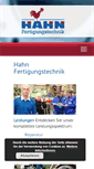 Mobile Screenshot of hahn-fertigungstechnik.de